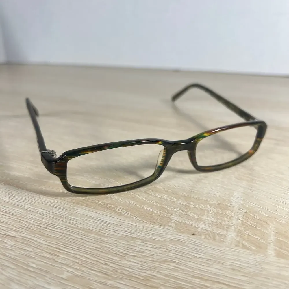 Prada VPR06G 6AK-1O1 Eyeglasses Frames Only Green Brown 52-17-135 Italy